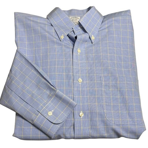 Brooks Brothers Classic Mens Button Down Non-Iron Dress Shirt - Size‎ 16X35 - Picture 1 of 8